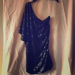 Black Sequin Cocktail Dress New Years Eve